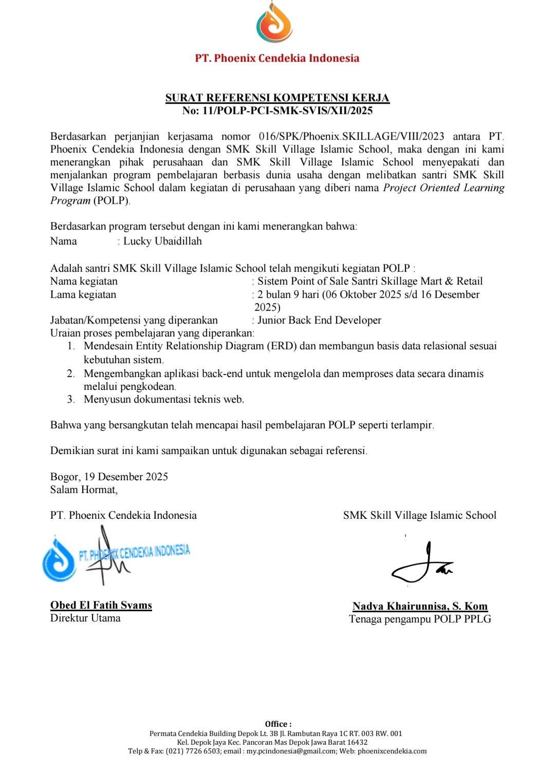 Surat Referensi